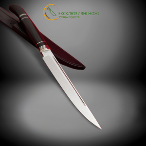ЧОРНИЙ КОРОЛЬ ексклюзивний ніж ручної роботи майстра студії RUSLAN KNIVES, купити замовити в Україні (Сталь N690™ 60 HRC)